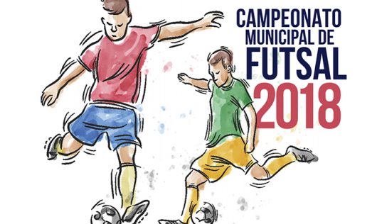 Estão abertas as inscrições para o Campeonato Municipal de Futsal 2018