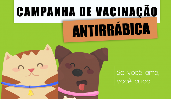 Campanha de vacinação antirrábica começa no final do mês