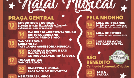 Diretoria de Cultura anuncia atrações do 1º Natal Musical