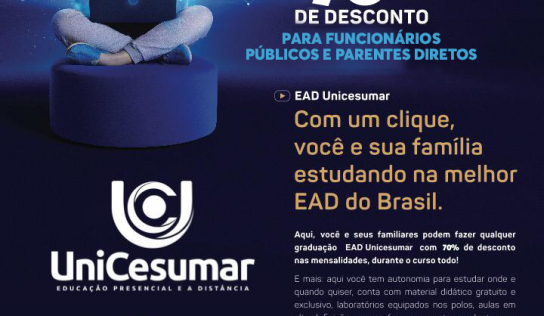 Em parceria com município, UniCesumar lança bolsa para funcionalismo
