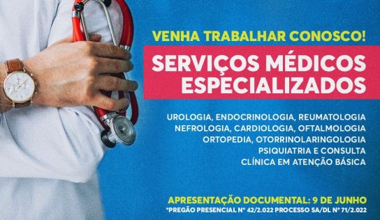 Saúde pretende contratar 9,3 mil consultas médicas para Monte Alto