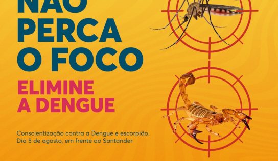 Sexta, 5, é dia de conscientização contra a dengue e escorpião