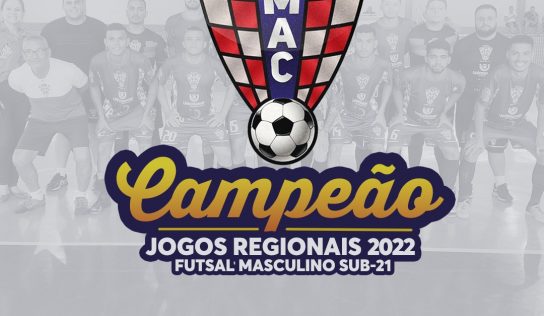 Jogos Regionais: Futsal Sub-21 conquista o título de 2022